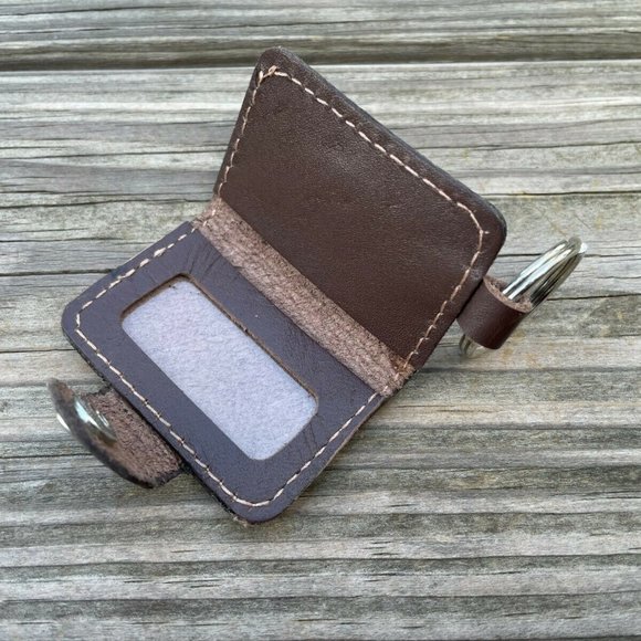 Keys Holder Handmade Genuine Leather Key Chain Brown Key rings SIM card Holder - Picture 2 of 11